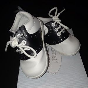 Infant Baby 1950s Oxford Saddle Shoes